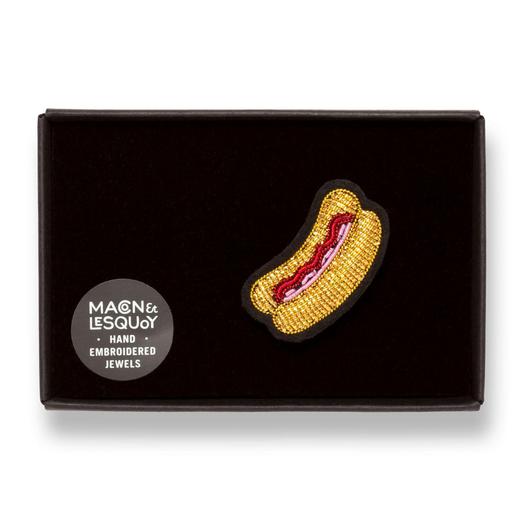 订购8周到｜Macon & Lesquoy-Hot Dog-热狗 金属丝线 刺绣 胸针［法国设计师］ 商品图2