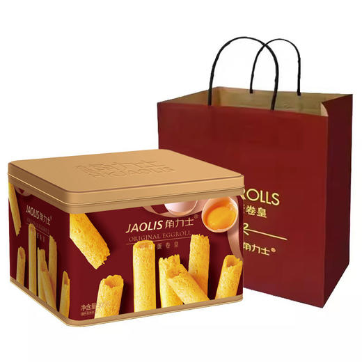 【两盒装立减20！角力士蛋卷礼盒装】咔嚓！咔嚓！超酥脆！层层轻薄蛋香浓，咬一口酥到掉渣，两种口味任选，春节送礼佳品，新年礼盒下午茶休闲食品L年货礼盒 商品图3