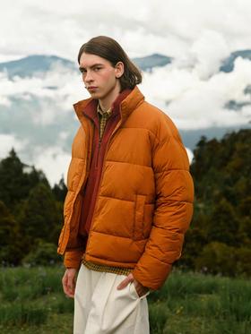 Evistub/E-4QWT557/隐藏帽立领加厚棉服