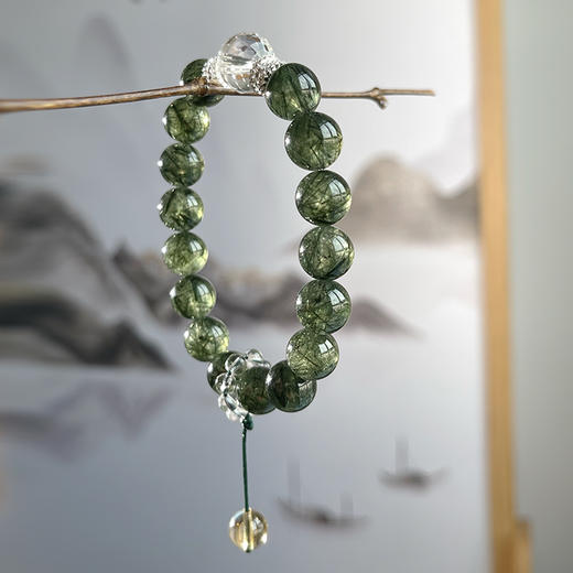 绿发晶手链，珠径10mm  商品图2