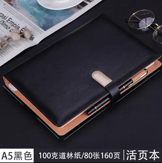 简勋 忠简皮面活页本 99g/本（颜色随机） 商品图0