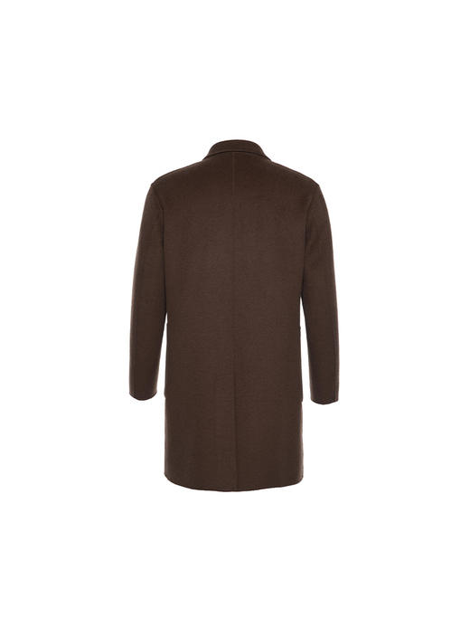 callisto咖啡色绵羊毛呢大衣 商品图1