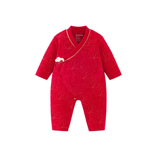 【新年季】迷你巴拉男女童夹棉连体衣宝宝国风拜年爬服联名款 商品图4