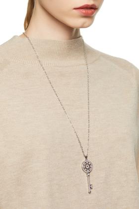 DEDE迪迪 花瓣钥匙吊坠项链 7998