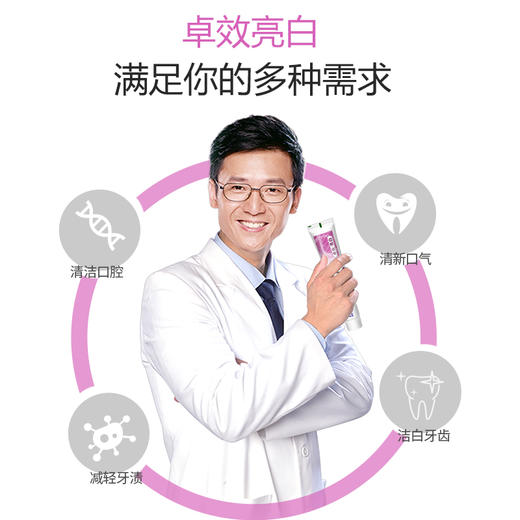 牙博士小苏打牙膏120g 卓效亮白3支装 商品图1