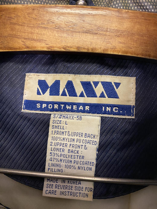 90年代 Vintage MAXX SPORTWEAR INC. 韩国制 棉服 夹棉外套_CTJK(L-XL) 商品图2