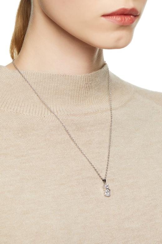 DEDE迪迪 猫咪锆石吊坠项链 8000 商品图0