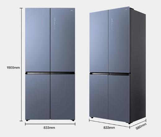 TCL（202863） 460升 纤薄风冷十字对开门冰箱 超大变温空间 多点离子杀菌 -36℃深冷速冻 R460P8-U 商品图1