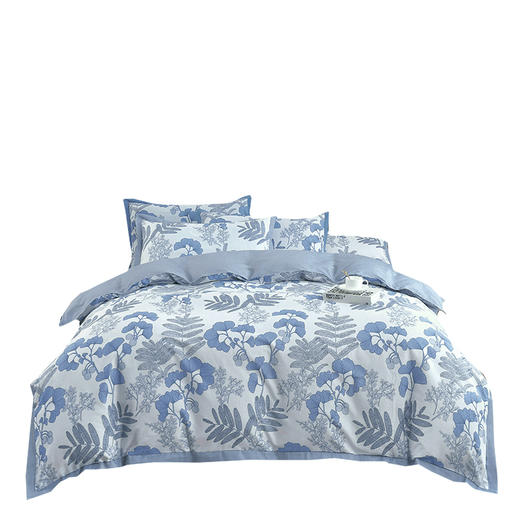 恒源祥Fazeya彩羊全棉磨毛四件套-舒雅风情(兰)（被套：200*230cm、床单：245*250cm、枕套：48*74cm*2）【分仓直发，72小时发货，周末节假日不发货】 商品图10