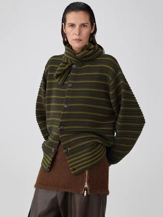 Simple Project/M24244/领子打结纽扣开衫 商品图0