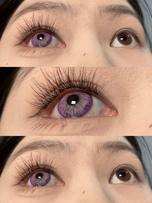 Aimilens 紫鸾梦境 月抛 两片 14.5mm 参考着色 14.0mm 基弧 8.6 含水 42% 新锐国货 商品图1