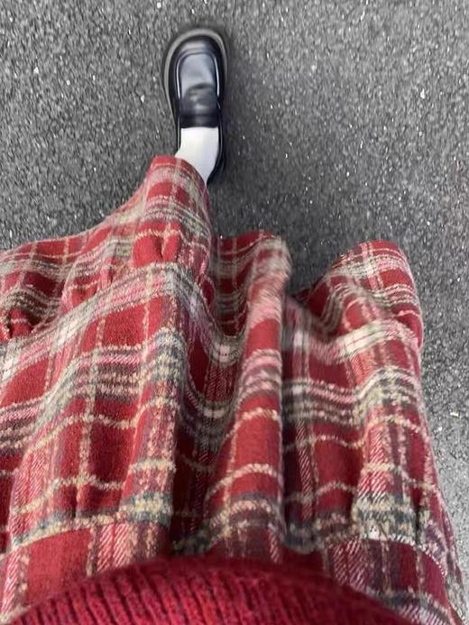 <曾小咸推荐>毛呢格纹蛋糕裙 日常价159/件 活动价89.99 ！【预售款，预计3-15天发货】 商品图6