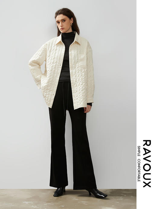 264169901立体分割弹力微喇裤 商品图0