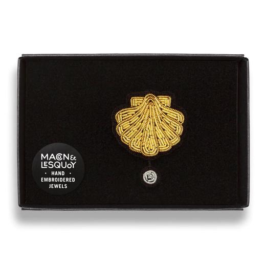 北京仓｜Macon & Lesquoy-Scallop Pearl-贝壳与珍珠 金属丝线 刺绣 胸针［法国设计师］ 商品图3