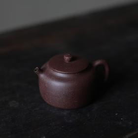 纯色紫砂壶经典陶坊平湖秋月原矿手工中式家用泡茶壶功夫茶具可养 朱泥100cc紫泥100cc