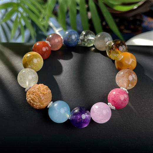 九紫多宝手链，珠径12 商品图3