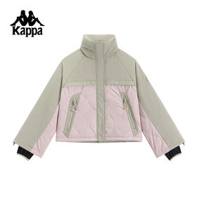 Kappa卡帕背靠背新款冬季保暖棉服女户外防风运动外套休闲防寒服KPDHDMM01