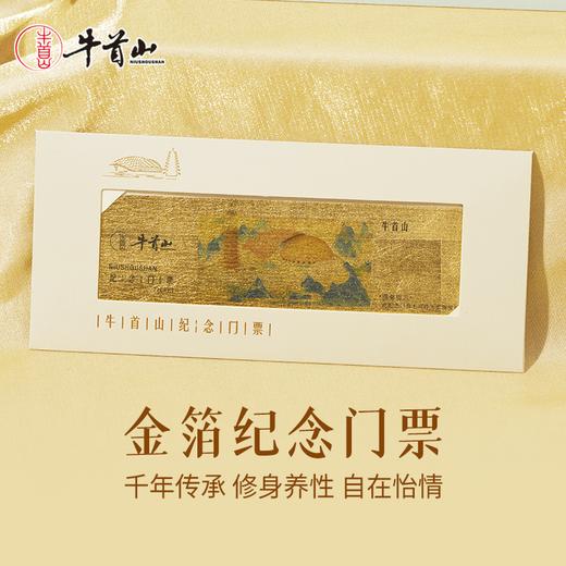 牛首山金箔纪念门票景区纪念办公桌客厅摆件送老人长辈生日礼物 商品图0