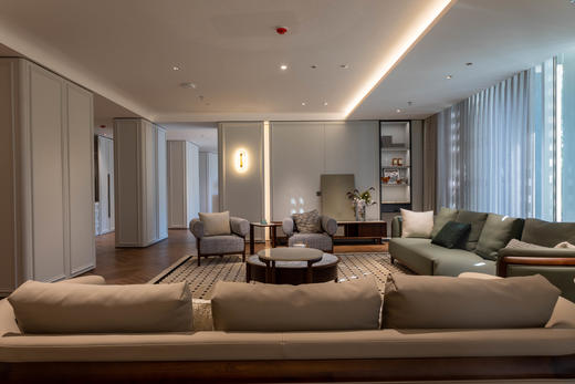 【轻法风-CY211休闲沙发】轻法风/北美黑胡桃/实木&棉麻布艺 休闲沙发 商品图2