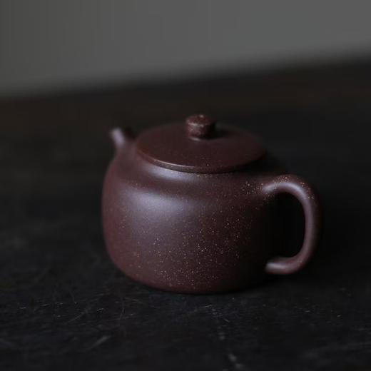 纯色紫砂壶经典陶坊平湖秋月原矿手工中式家用泡茶壶功夫茶具可养 朱泥100cc紫泥100cc 商品图1