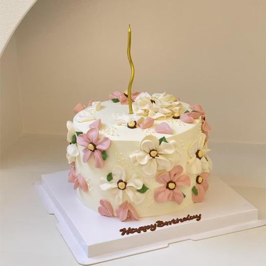 D017（裱白粉花瓣绿叶） 商品图0