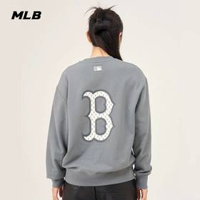 MLB男女情侣复古老花大logo套头卫衣休闲潮23秋季新款3AMTM1234