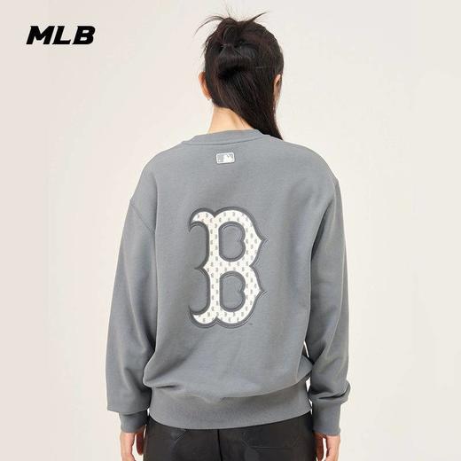 MLB男女情侣复古老花大logo套头卫衣休闲潮23秋季新款3AMTM1234 商品图0