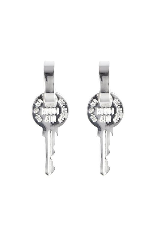 AVA 银色钥匙个性耳环 7851 商品图1