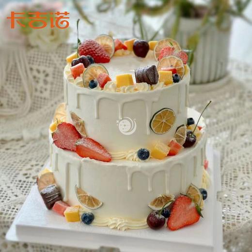 【先囤后约】10+6英寸动物奶油水果生日蛋糕20选1 商品图1