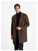 callisto咖啡色绵羊毛呢大衣 商品缩略图3