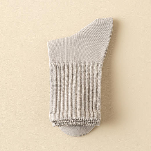 【YW】无忧购（25/3件）韩版休闲男士百搭精梳棉无骨缝头抗菌中筒袜9101（截单后7天发货)25年清仓捡漏 商品图5