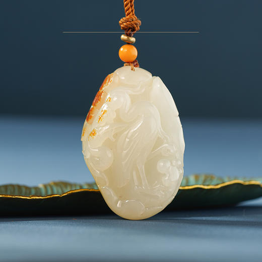 新疆国玉盟世玉和田玉挂件 郭海军老师作品 一路连科 商品图0