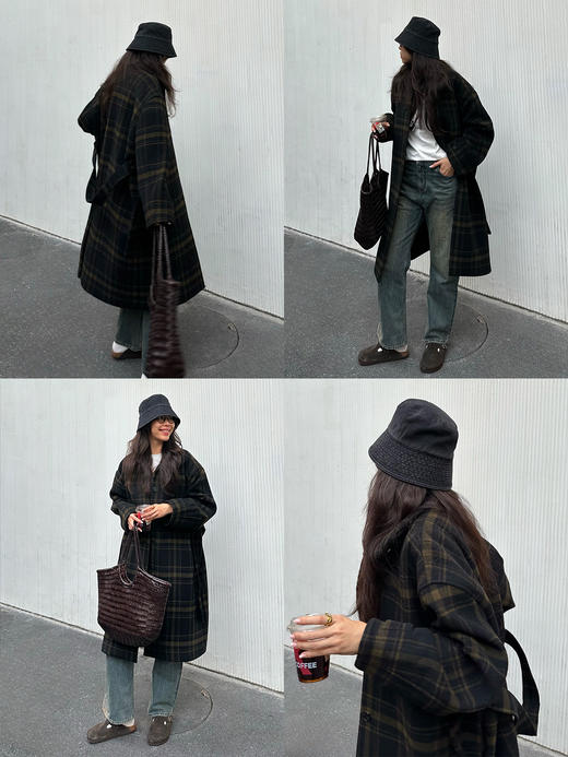 HIDEMI【吴千语同款】多重水洗泛白做旧感中低腰直筒牛仔裤 商品图2