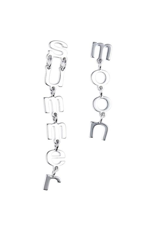 Time Made 不对称字母个性耳环 8019 商品图2