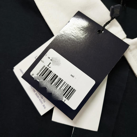 鲨鱼 2024冬季新款 男士 刺绣字母标 纯棉长袖拼色POLO衫 PSS162 商品图4