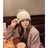 <有书独家>【复古酒红色毛线帽子】冬季圣诞节日 保暖羊毛混纺麻花针织帽 冷帽潮 商品缩略图2
