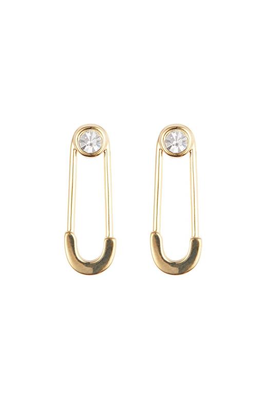 AVA 回形针造型锆石耳环 7850 商品图1