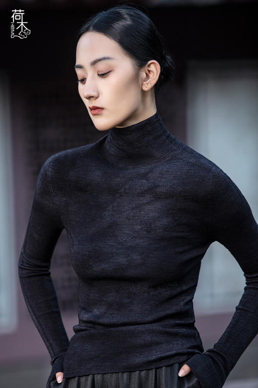 荷木HEMU丨尘染·打底针织衫 商品图3