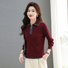 MY-1169 2024年秋冬季新款拉链翻领设计感年轻毛衣针织打底衫减龄通勤上衣 商品缩略图1