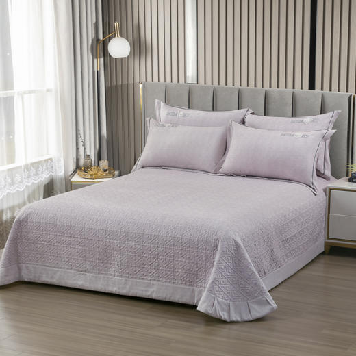 【三层加厚夹棉床盖设计】亲肤磨毛暖绒床盖款夹棉四件套 超柔加厚保暖套件 商品图2