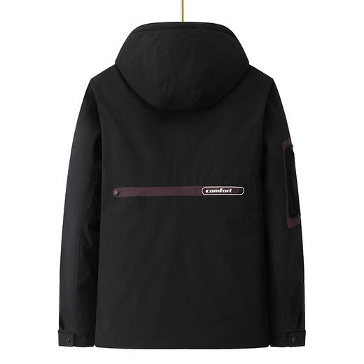 【特大码】【新款DPX】大依优型大码潮款工装连帽羽绒服鸭绒外套休闲胖子大码男休闲宽松加肥加大上衣300斤 商品图3