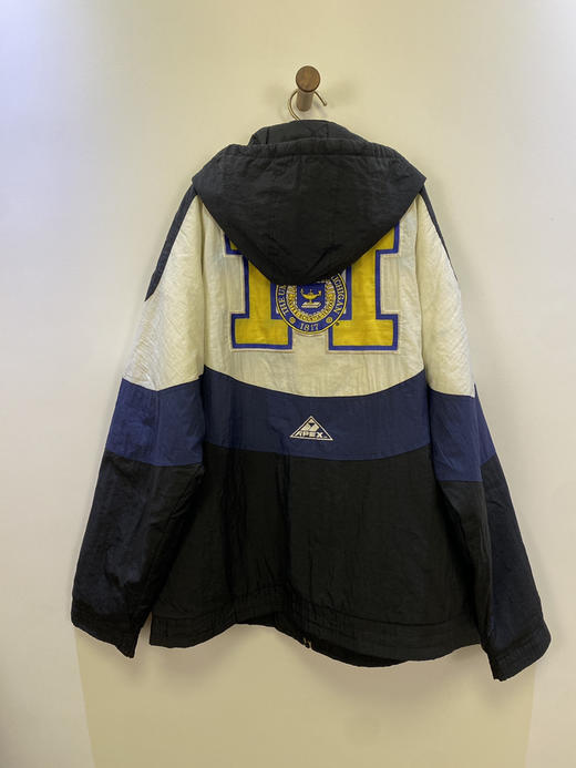 90年代 Vintage APEX ONE NCAA 美国大学体育协会 密西根大学 香港制 棉服 夹棉外套_CTJK(L-XL) 商品图0