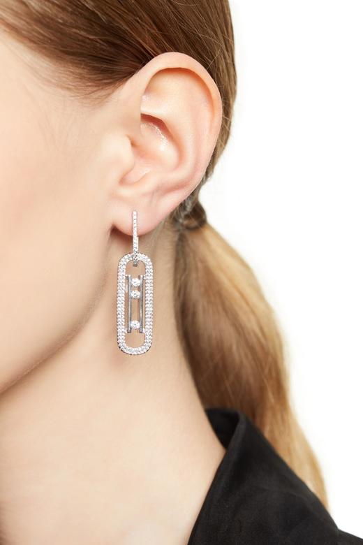 AVA 奢华锆石几何耳环 7880 商品图0