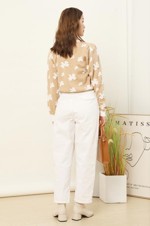 Stay2Weeks 法式复古方领提花针织衫 14885 商品图3