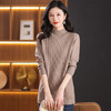 CC-101-31739中长款厚款毛衣女2024秋冬新款半高领羊毛针织内搭毛衣裙女 商品缩略图2