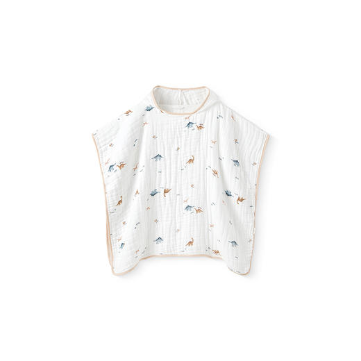 【商场同款】英氏儿童浴巾大尺寸纯棉吸水浴巾婴儿抗菌泡泡纱浴袍 商品图4