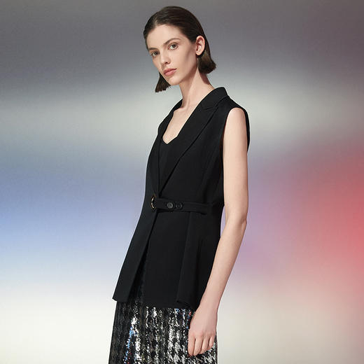 EITIE爱特爱春季新款时尚修身时尚马甲外套7703418 商品图1