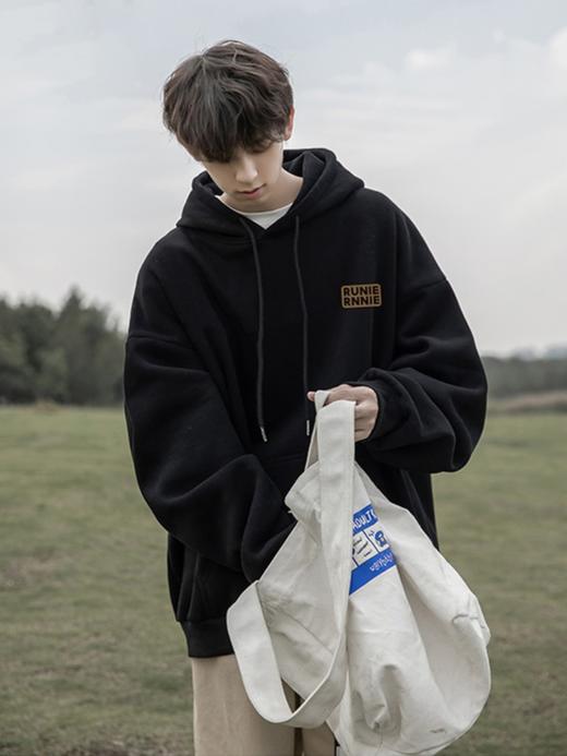 【GZ】无忧购美式复古百搭宽松休闲华棉连帽加绒卫衣3232/3234（截单后3-5天发货) 商品图1