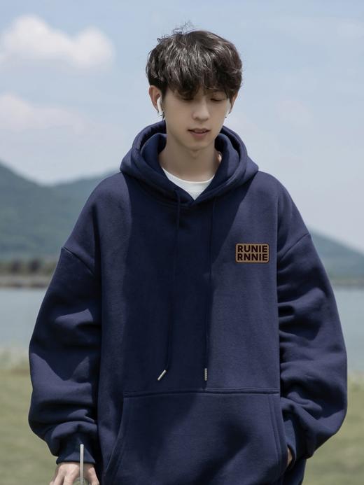 【GZ】无忧购美式复古百搭宽松休闲华棉连帽加绒卫衣3232/3234（截单后3-5天发货) 商品图2