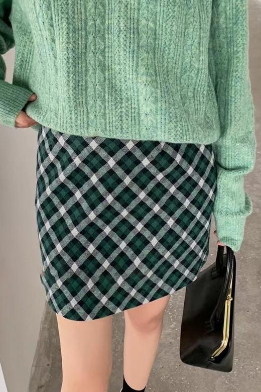 Stay2Weeks 格纹包臀A字半裙 14836 商品图0